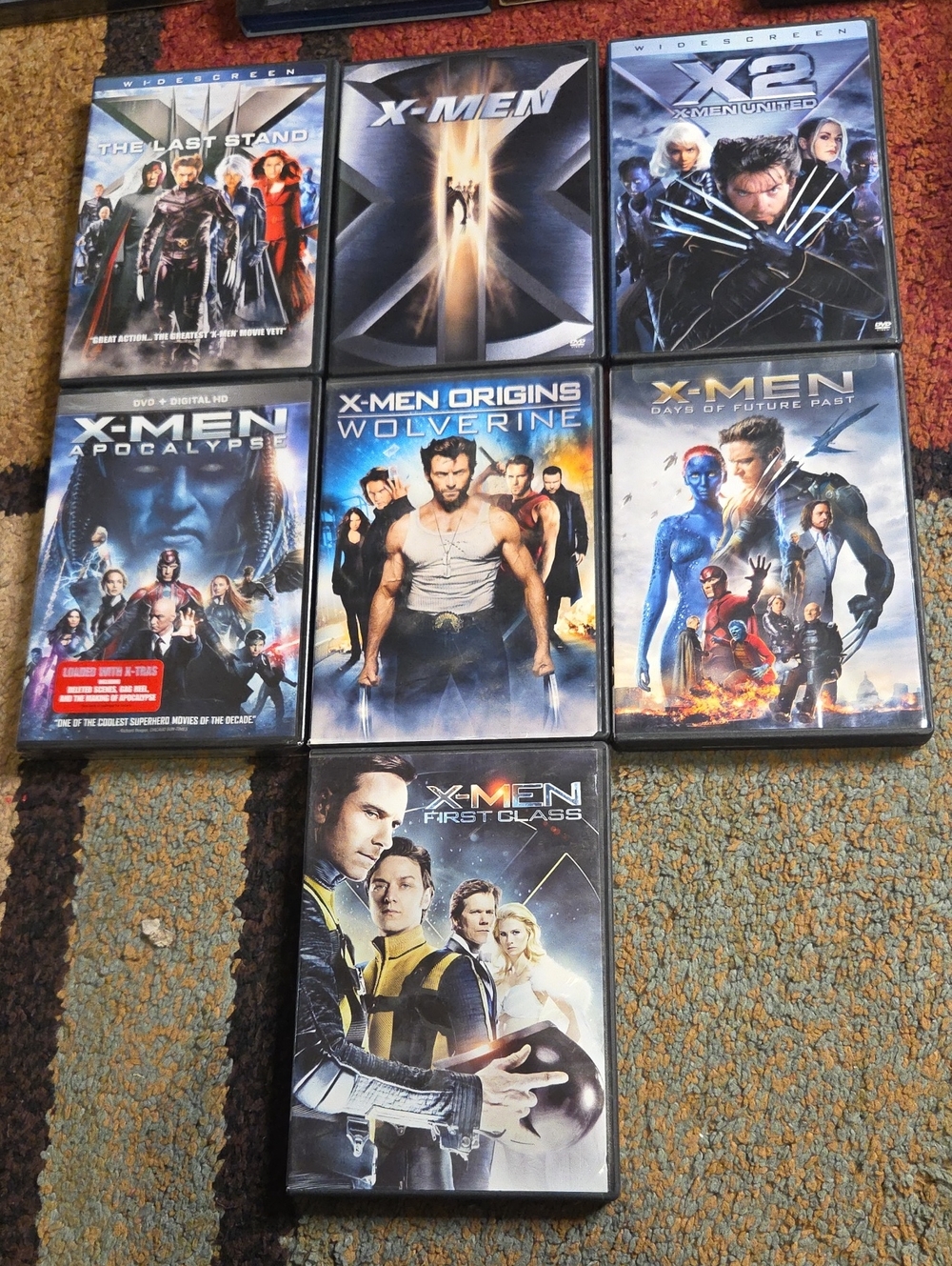 X-Men Dvd Movie Lot 7 Movies